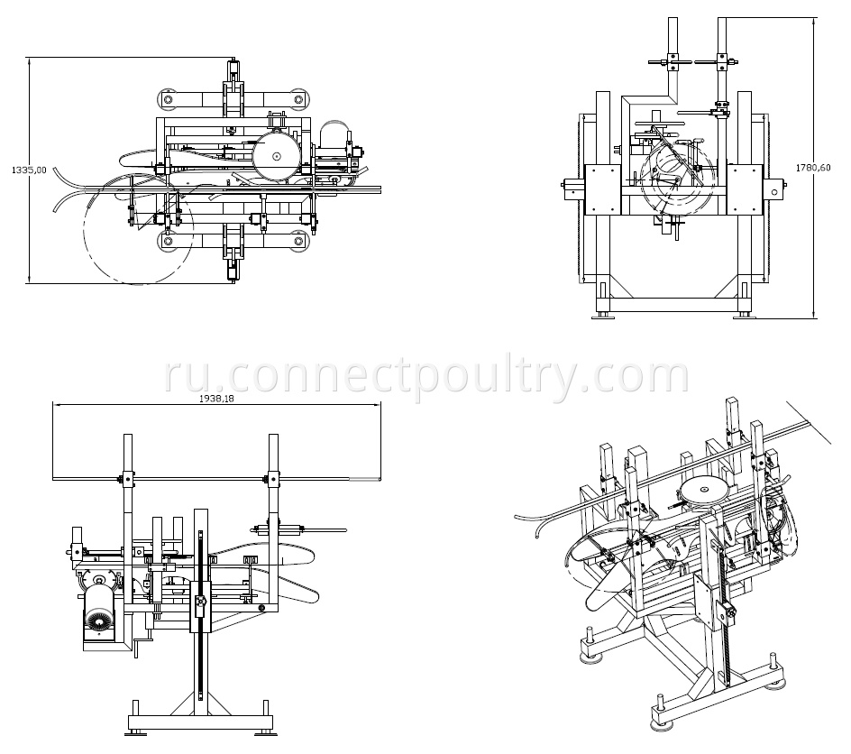 automatic chicken killing machine drawing